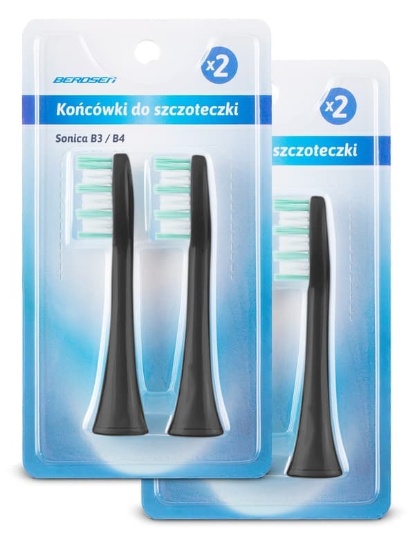 Berdsen B3 Sonic-hammasharjan vaihtopäät, 4 kpl