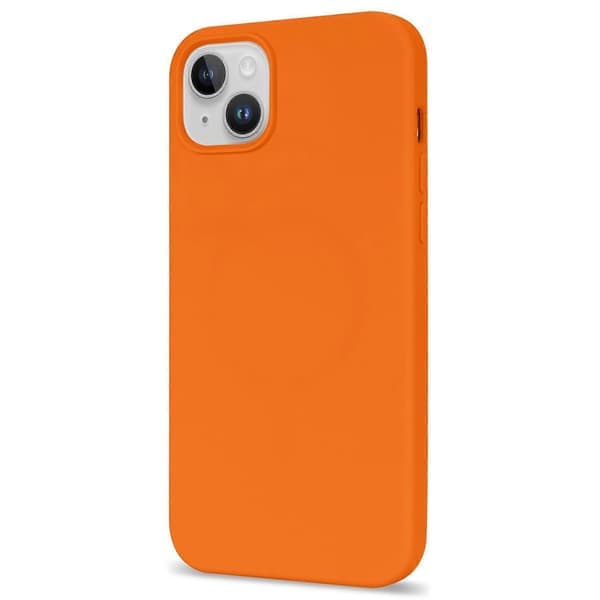 För iPhone 14 Solid Silikonskal Mjukt Fiberfoder Anti-Rep Stötsäkert Baksidesskydd Flerfärgad Stil H Style H