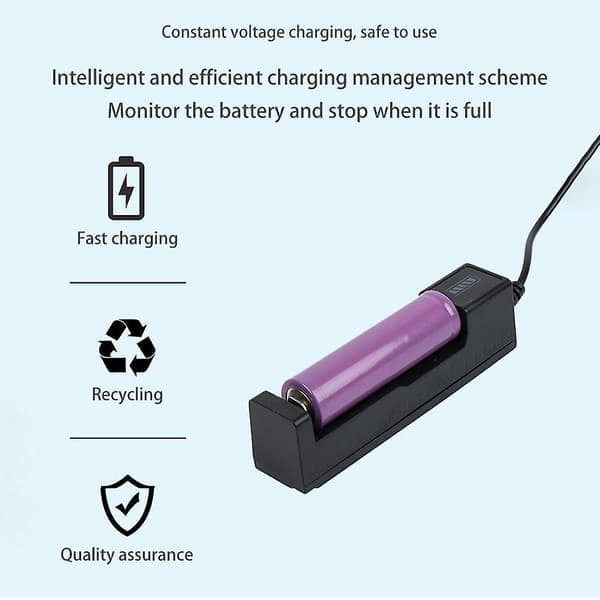 18650 Batterilader Universal 3.7V Oppladbart Li-ion Batteri For