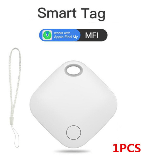Mini GPS-tracker - spårning i realtid, ingen prenumerationsapp krävs, för telefoner, plånböcker, nycklar, barn, husdjur, etc. vit white