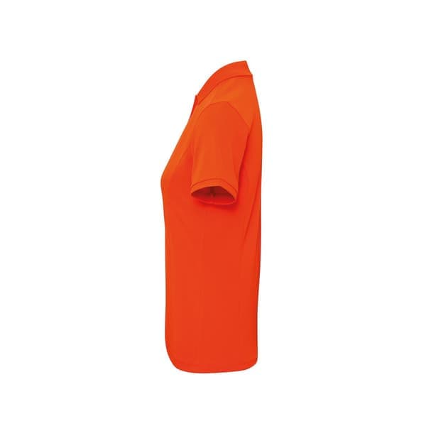 Premier Dame Coolchecker Plus Piqué Polo Med CoolPlus Oransje L Orange L