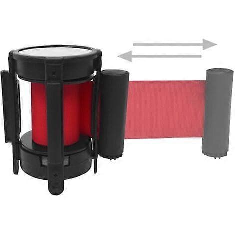 Uttrekkbar båndbarriere 200 cm rød