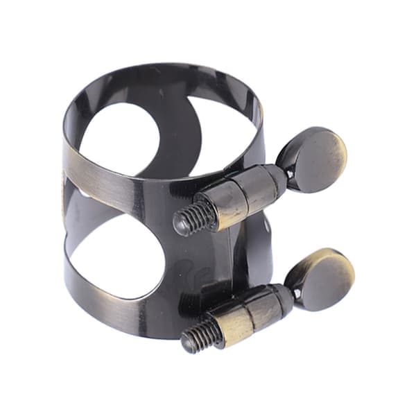 Saksofonligatur Munnstykke Brakett Saksofon Metallklips Musikkinstrument Tilbehør Tenor Antikk Bronse