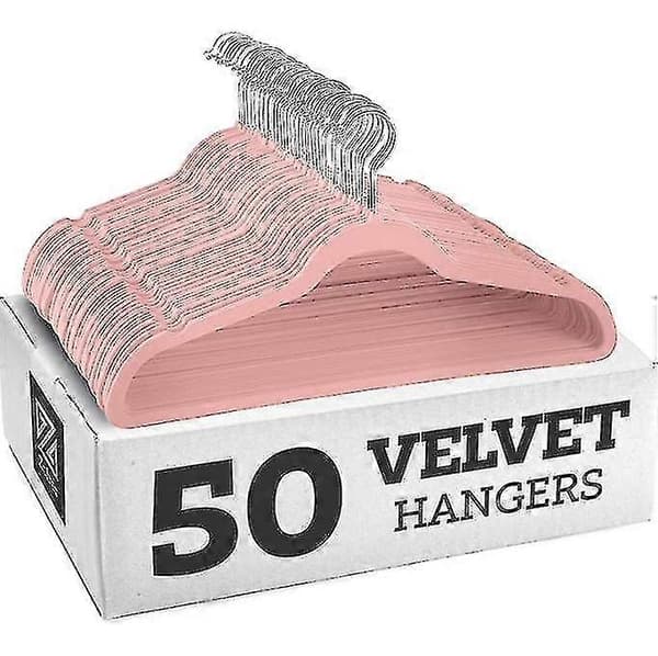 Halkfria sammetshängare - Kostymhängare (10-pack)