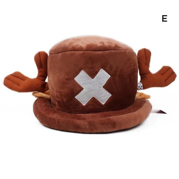 Vinterplysch Varm Mössa Söt Tecknad Tony Tony Chopper Form Julklappar För Kvinnor E E E