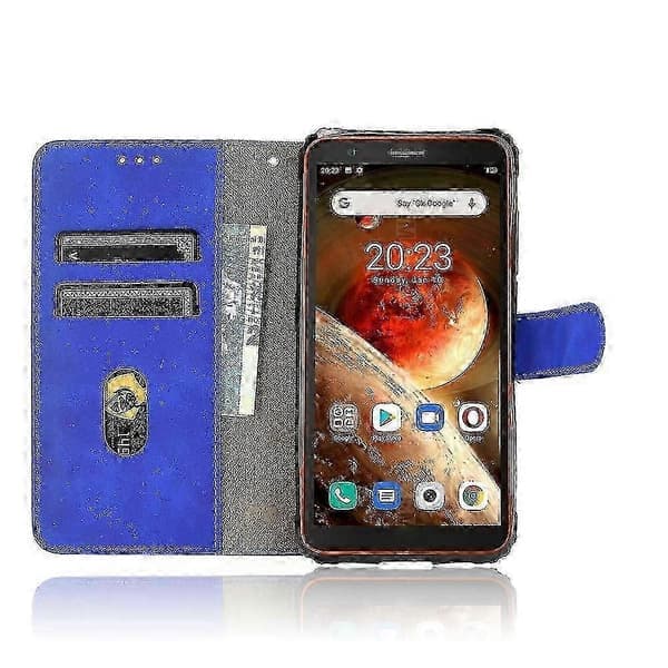 Blackview BV6600 deksel, mykt skinntelefondeksel støtsikker robust beskyttelse blå Blue