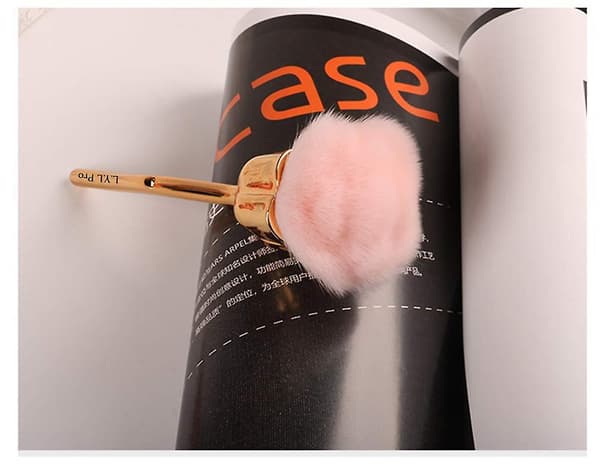 Rose Makeup Børste Blush Børste Super Stor Ansigts Pudder Makeup Børster Til Pudder Kosmetikpink