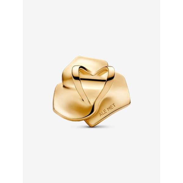 Pandora - Rose in Bloom Oversized Berlock - 14k guldplätering