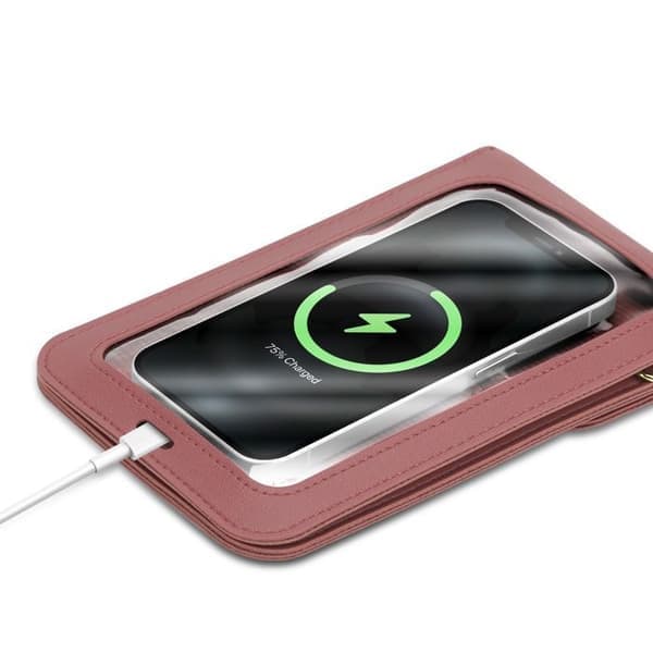 Skulderrem til telefon til HTC ONE M9 i ROSA etui Ros
