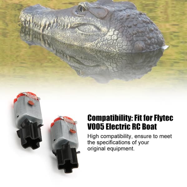 Elektrisk RC imitasjon krokodillebåt leketøy propellmotor tilbehør passer til Flytec V005