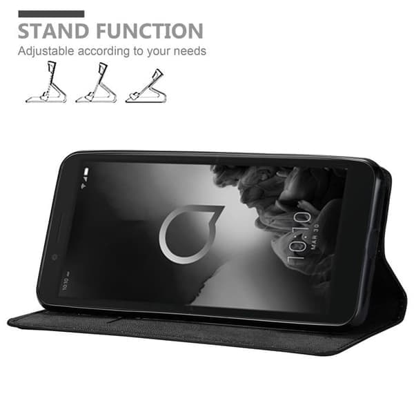 Etui til Alcatel 1C 2019 Cover i NIGHT BLACK Sort