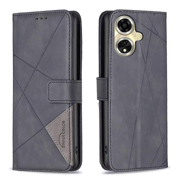 för Oppo A59 5G Skyddsfodral Korthållare Läder Telefonskal