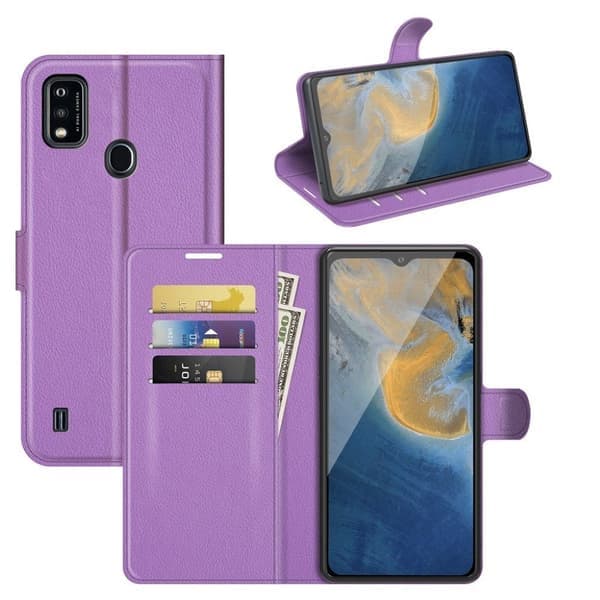 Klassisk ZTE Blade A51 cover - Lilla Lilla