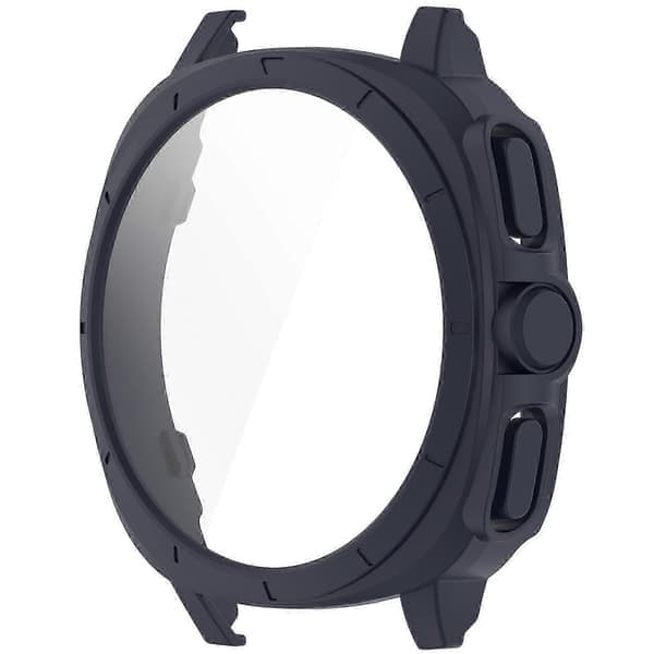 Til Samsung Galaxy Watch7 44mm til Galaxy Watch Ultra Transfer Case Hard PC Watch Case Beskyttelse Midnatsblå Midnight Blue