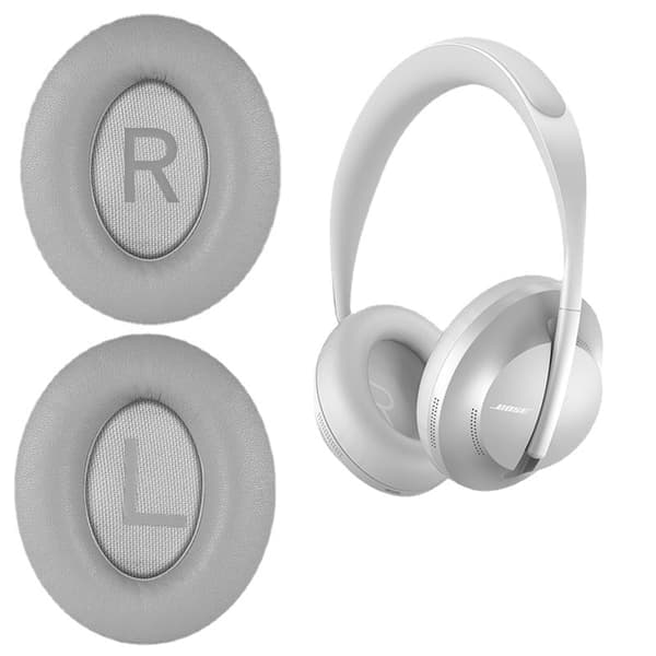 Proteinlæder erstatningsørepuder (et par) til Bose 700/NC700 Bluetooth-hovedtelefoner Grå Gray
