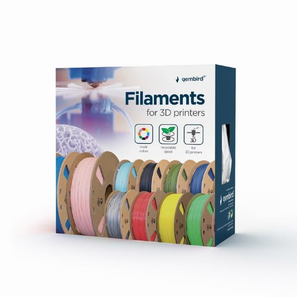 PLA-filament for 3D-printere 1,75 mm 1 kg - Hvit