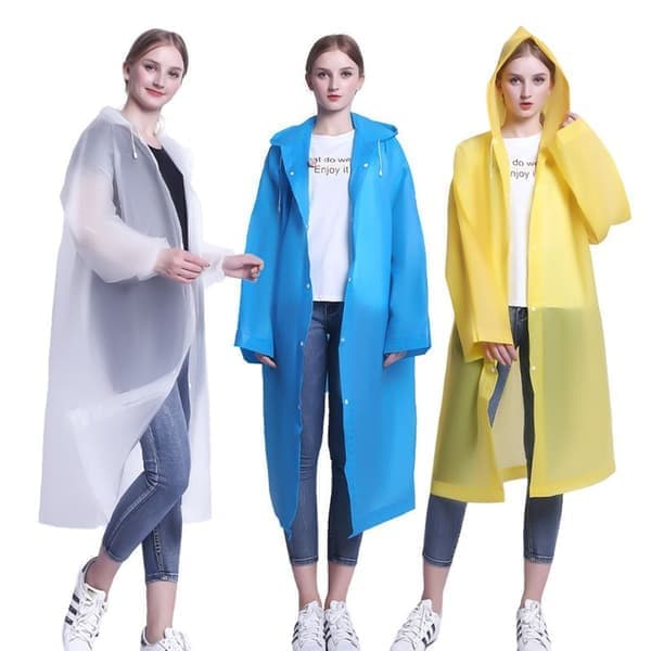 Regnrock »Regnrock Resa Transparent Regnponcho Regntillbehör för kvinnor och