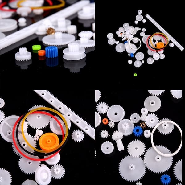 60 stk. plastgirsett DIY-stativ remskive belteorm enkel dobbel