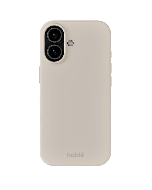 held iPhone 17 -puhelinkotelo silikoni vaalea beige silikoni