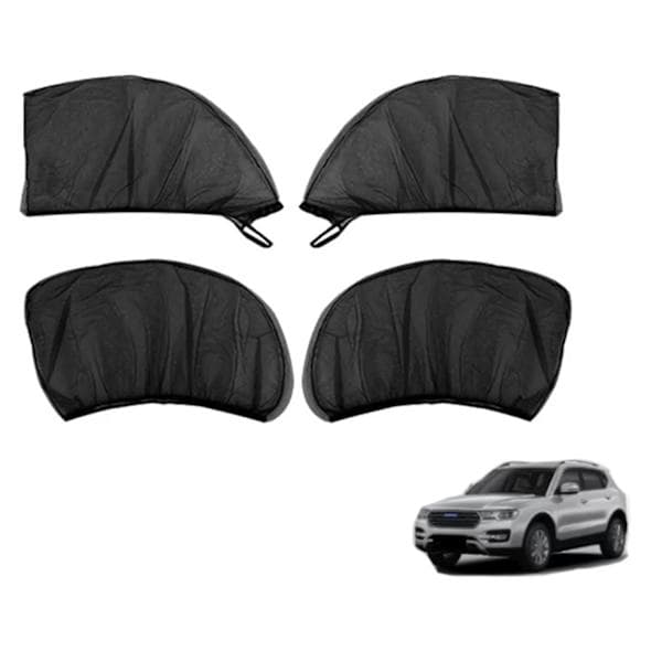 Myggnät med solskydd för bilrutor – 4-pack