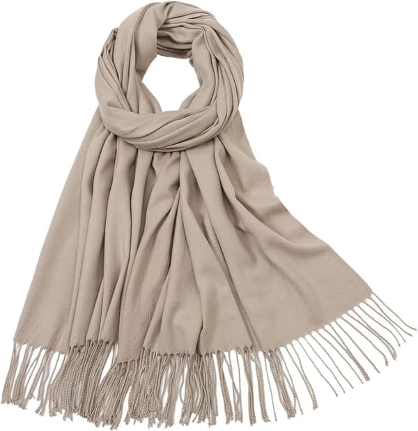 Dame Tørklæder Pashmina Sjaler og Wraps til Bryllup Tørklæder til Kvinder Vinter Lys Khaki Light Khaki