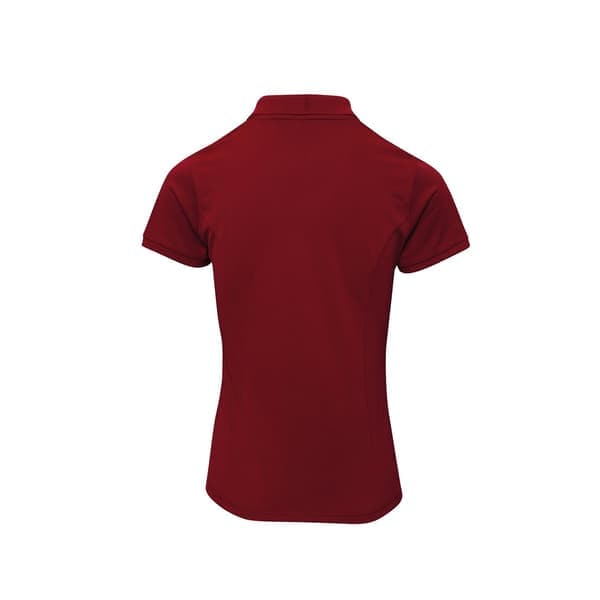 Premier Dam/Dam Coolchecker Plus Pikétröja med CoolPlus Vinröd S Burgundy S