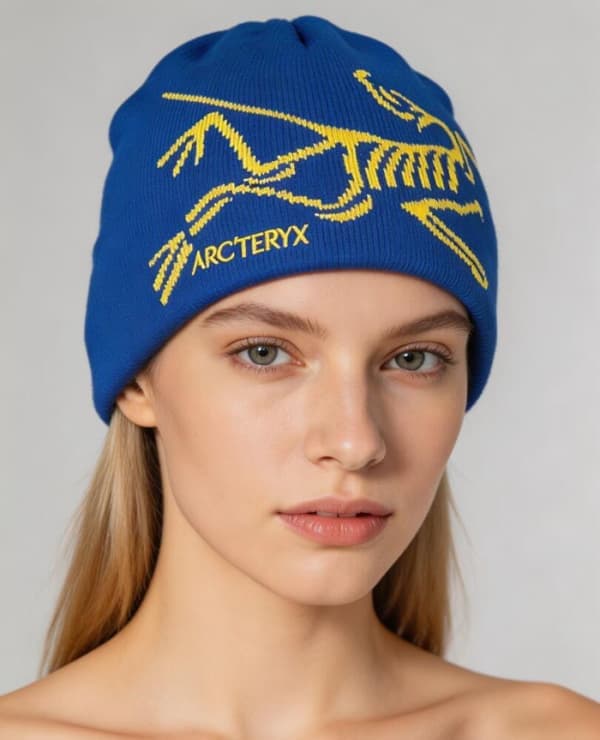 Bird Head Toque Mössa Olivgrön Merinoull Stickad Vintermössa Unisex Blå Blue