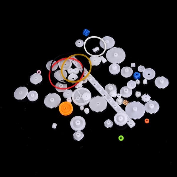 60 stk. plastgirsett DIY-stativ remskive belteorm enkel dobbel