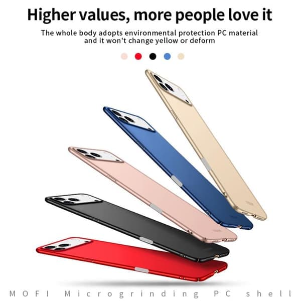 iPhone 17 Pro Deksel MOFI Frostet PC Ultratynt Hardt Blått Blå