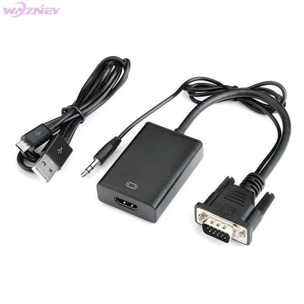 NÖRDIC VGA-HDMI-sovitin 1080p 60Hz HDCP 1.2 Musta
