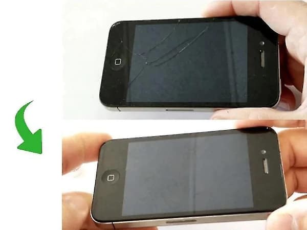 2 stk. Reparationssæt til mobiltelefonskærmrevner