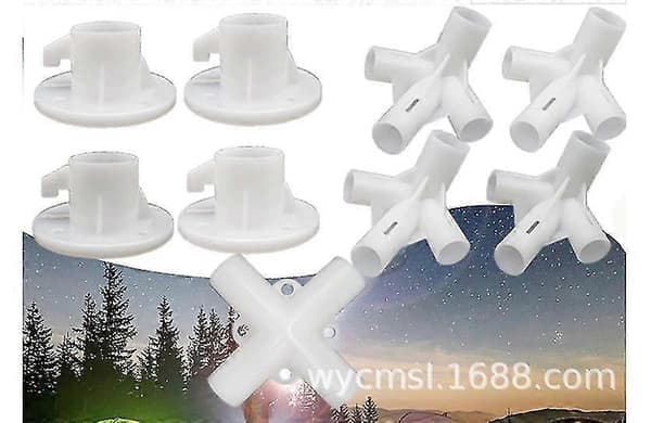 Varaosat 3x3m huvimajateltan kulmiin 25/19mm liittimillä 9KPL 9PCS