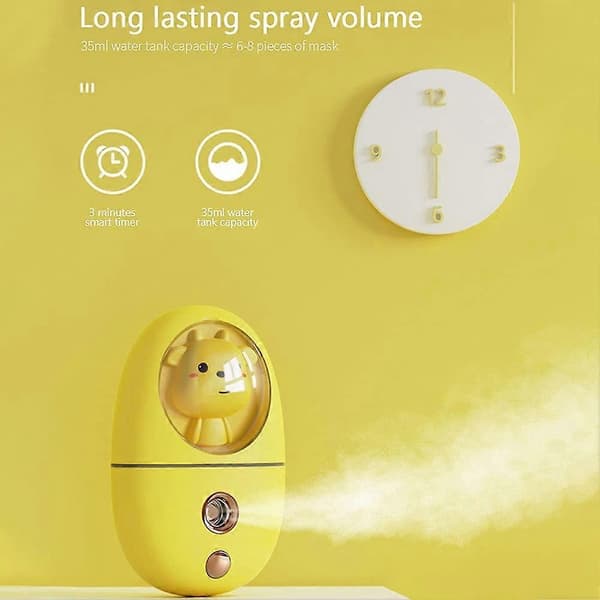 Mini Ansigtsmister, Håndholdt Ansigtsmist Sprøjte Bærbar Ansigts Cool Mist Streamer Sprøjte