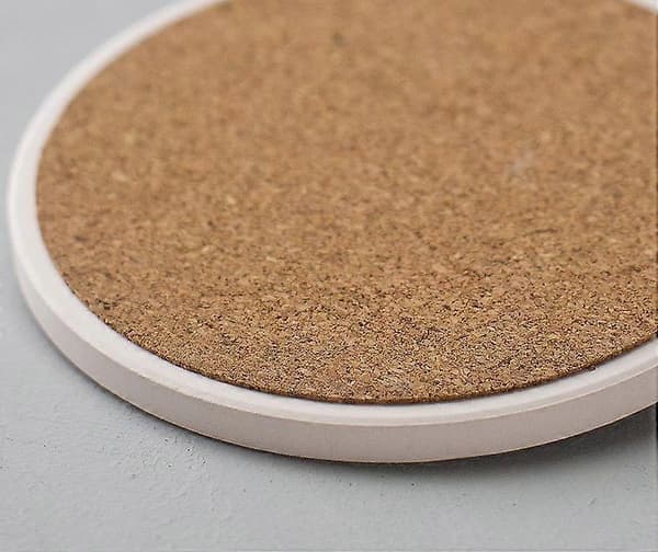 Diatomit Absorberende Coasters, Varmeisolerende Fugtabsorberende Coasters, Blækmaling 01