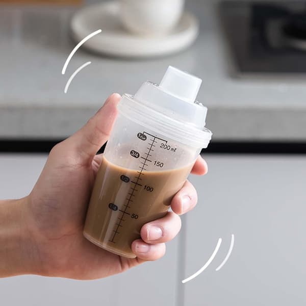 200 ml proteinshakerflaske til proteinshakes, lille multifunktionel drikkeblander