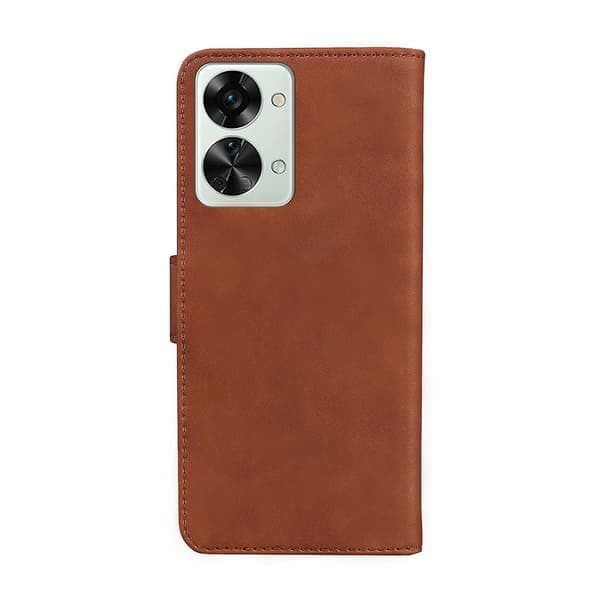 OnePlus Nord 2T Pung Etui med Stand - Brun