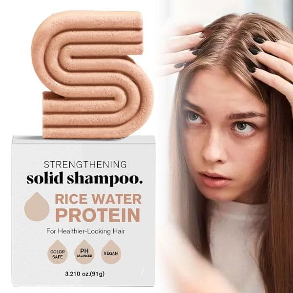 Styrkende shampoo og balsam med risvandsproteinUU sort 77g sort 77g black 77g