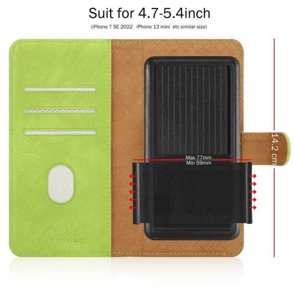 Fodral till Alcatel OneTouch POP C1 Skydd i GRÖN Plånbok Grön