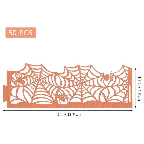 Spindelvævspapirindpakninger LED-stearinlyslamper til Halloween-dekoration 50 stk.