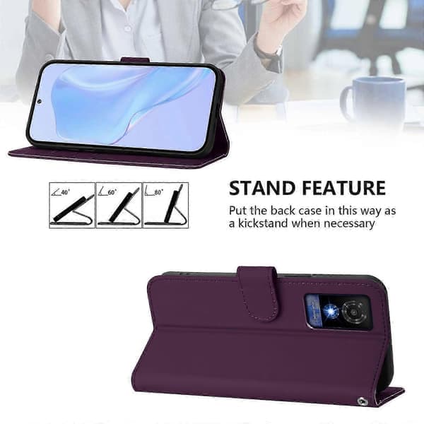 TCL 501 ensfarvet beskyttelsesetui [DB] Violet Violet