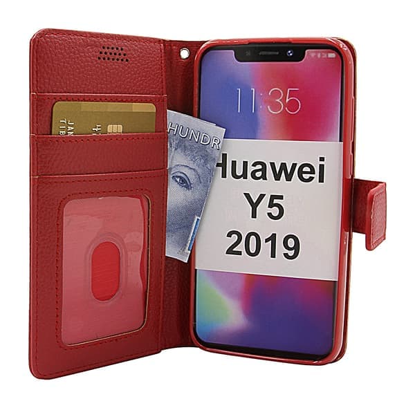Nyt Standcase Pung Huawei Y5 2019 Sort Svart