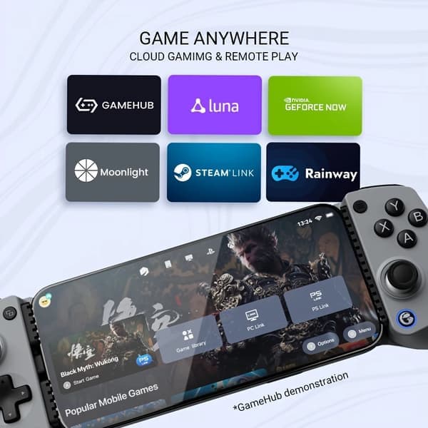 GameSir X5 Lite Game Controller, kablet stræk-gamepad til iOS 15+, Android, HarmonyOS telefon og tablet