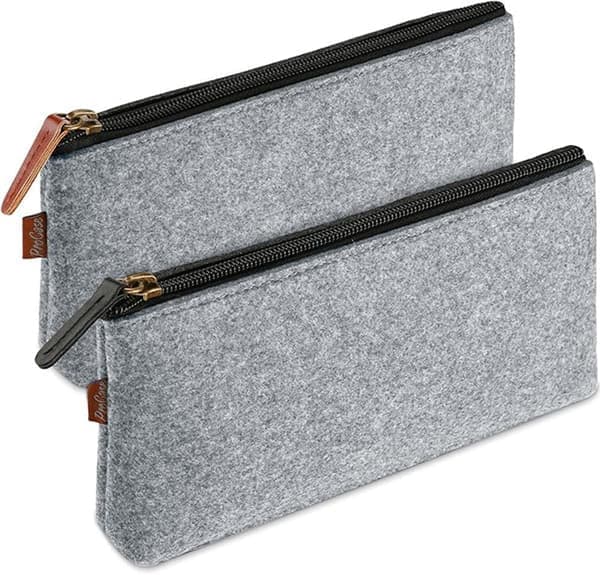 Multifunktionellt pennfodral, 1/2-pack hopfällbart pennfodral, resepennfodral med dragkedja - Stor kapacitet, multifunktionellt grått 2-pack grå 2-delar Gray 2-st