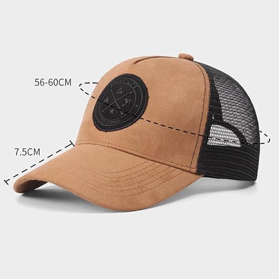 1 stk, baseballcaps for menn med halv netting, pustende snapback-caps for sommeren