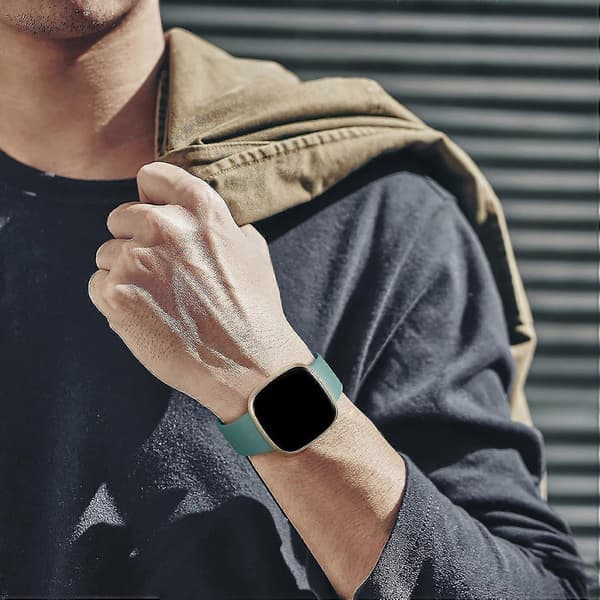 6-pack band för Fitbit Versa 3/4/Sense: Mjuka sportband