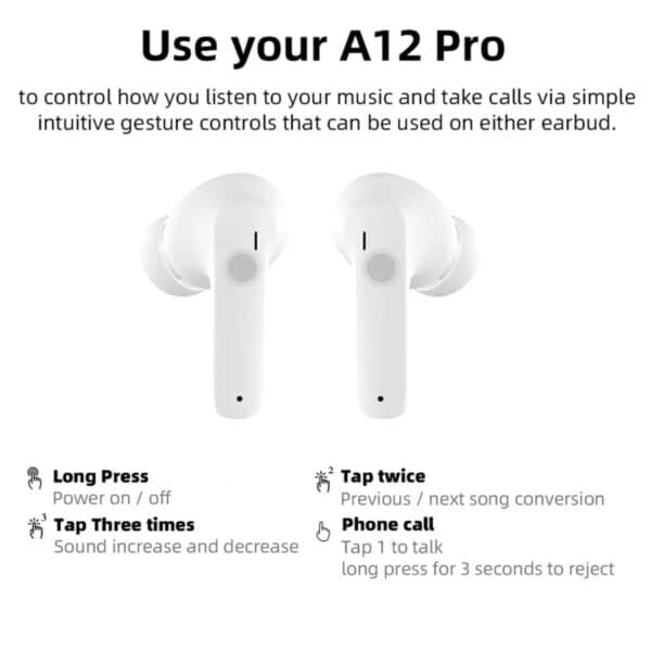 Ekte Trådløse Pro TWS Bluetooth Stereo In-Ear Hodetelefoner USB-C Rosa