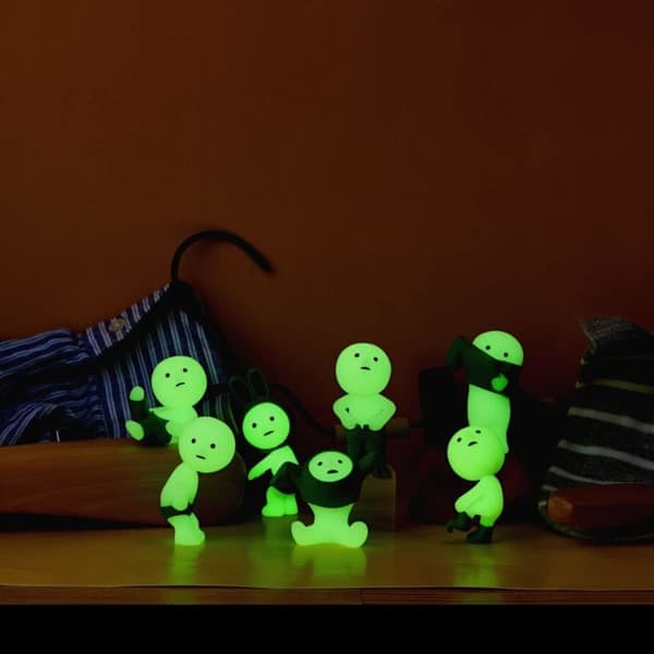 Ekte Smiski Corner Luminous Elf Series Blind Box, Figur Gave, Tilfeldig Stil, 1 Seng Seng Bed