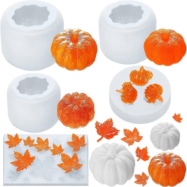 Halloween tredimensionel græskarkage DIY duftlys silikoneform, specifikation: SW-45