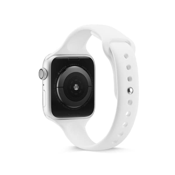 Apple Watch 38/40/41mm Slank Stilfuld Silikonerem Sort Sort Svart