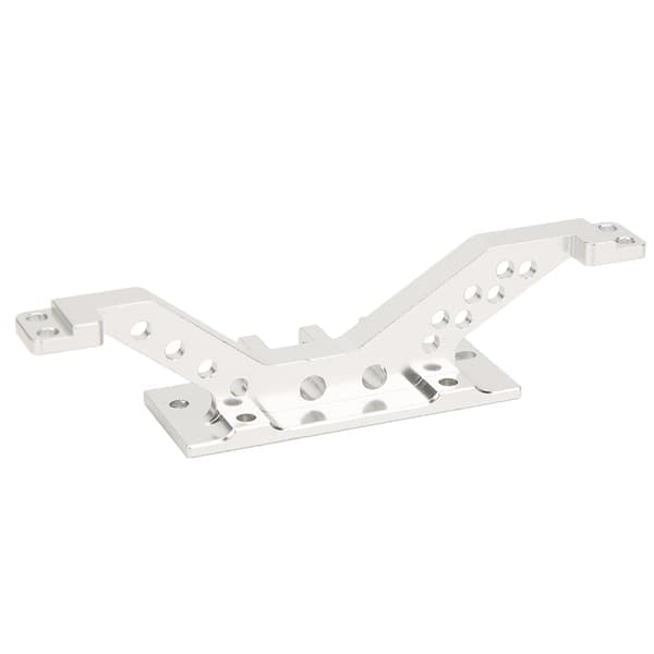 Aluminiumlegering RC Bil Framaxel Förstärkningslänk Stångfäste Set för Axial SCX10 Silver
